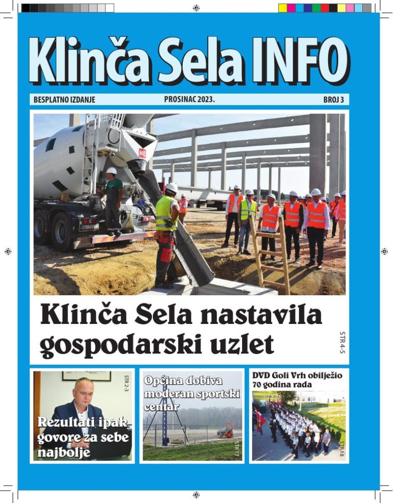 Klinča Sela info – broj 3 – naslovnica