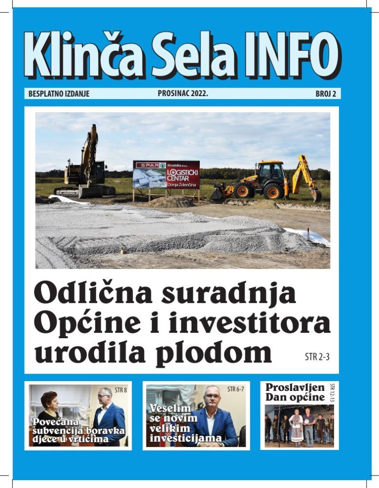 Klinča Sela info – broj 2 – naslovnica
