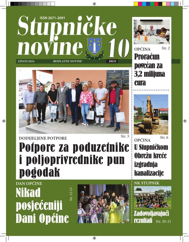 Stupničke novine – broj 10 – naslovnica